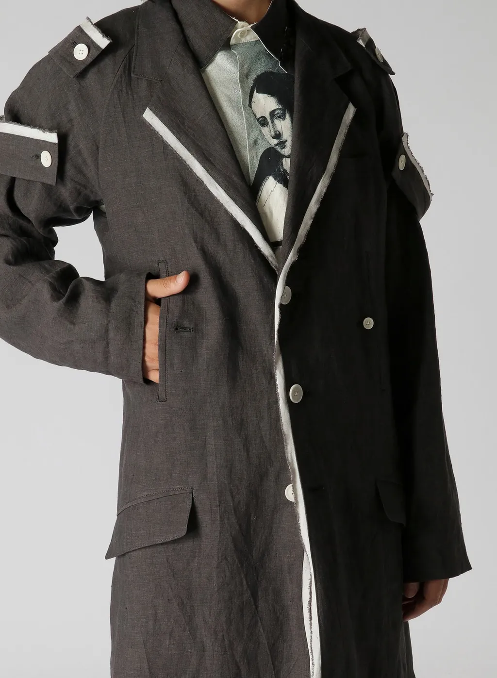 Hemp Cloth K-Shoulder Epaulet Long J