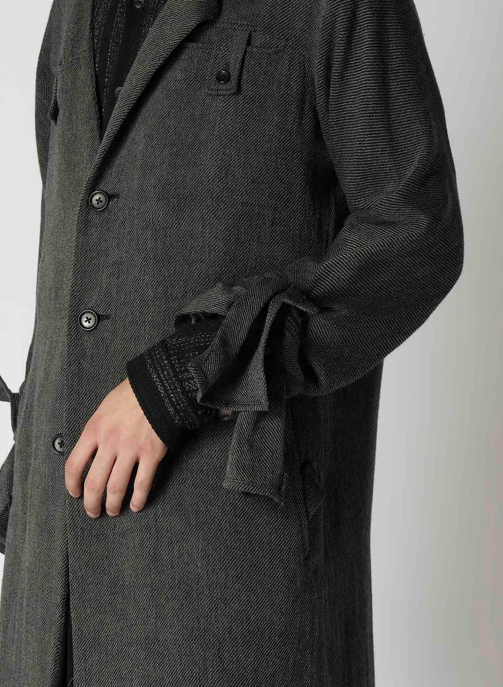 C/Soft Tweed M-Front Asymme Cuff Designed D
