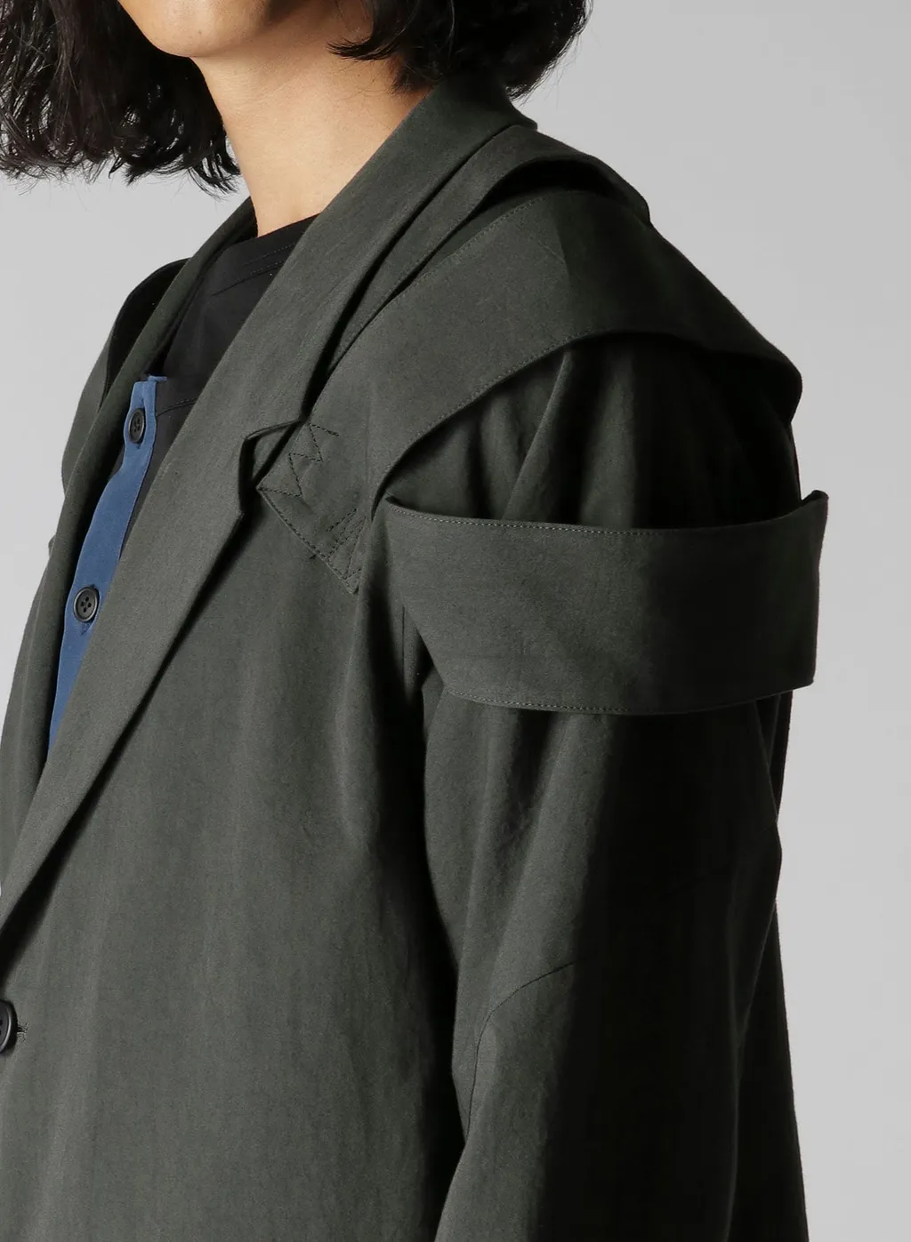 Cotton Twill Shoulder Epaulet Double Jacket