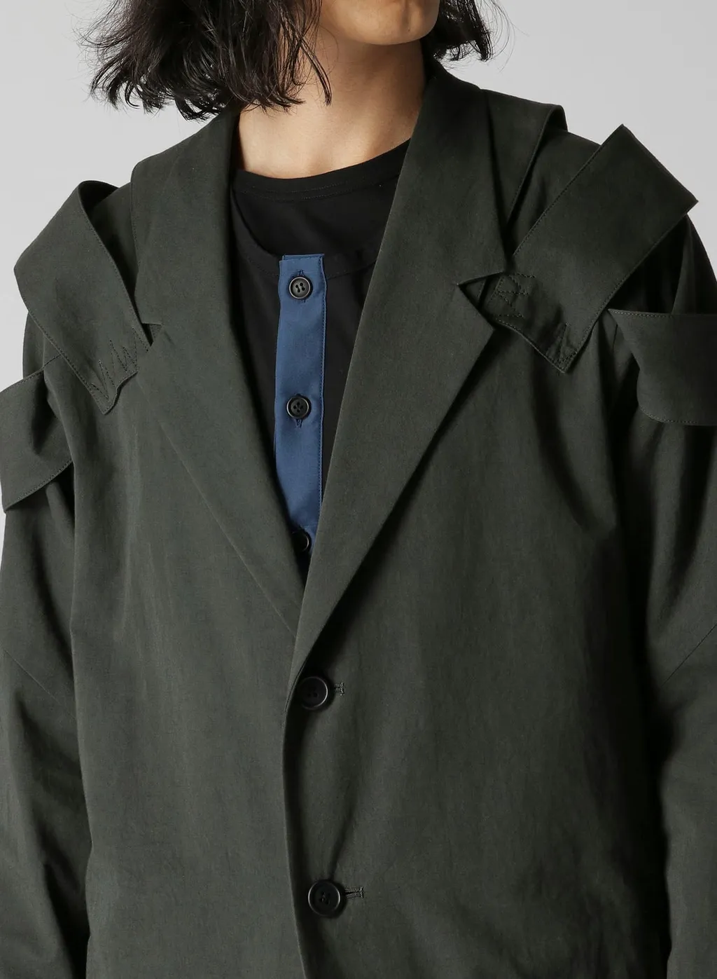Cotton Twill Shoulder Epaulet Double Jacket