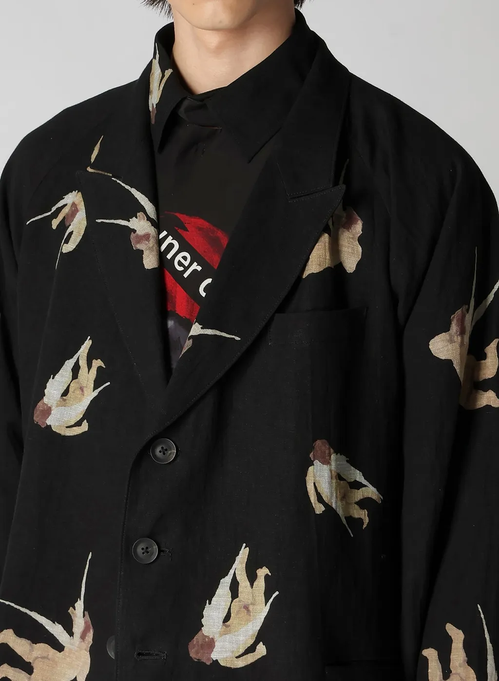 Angel Pattern Double Front Jacket