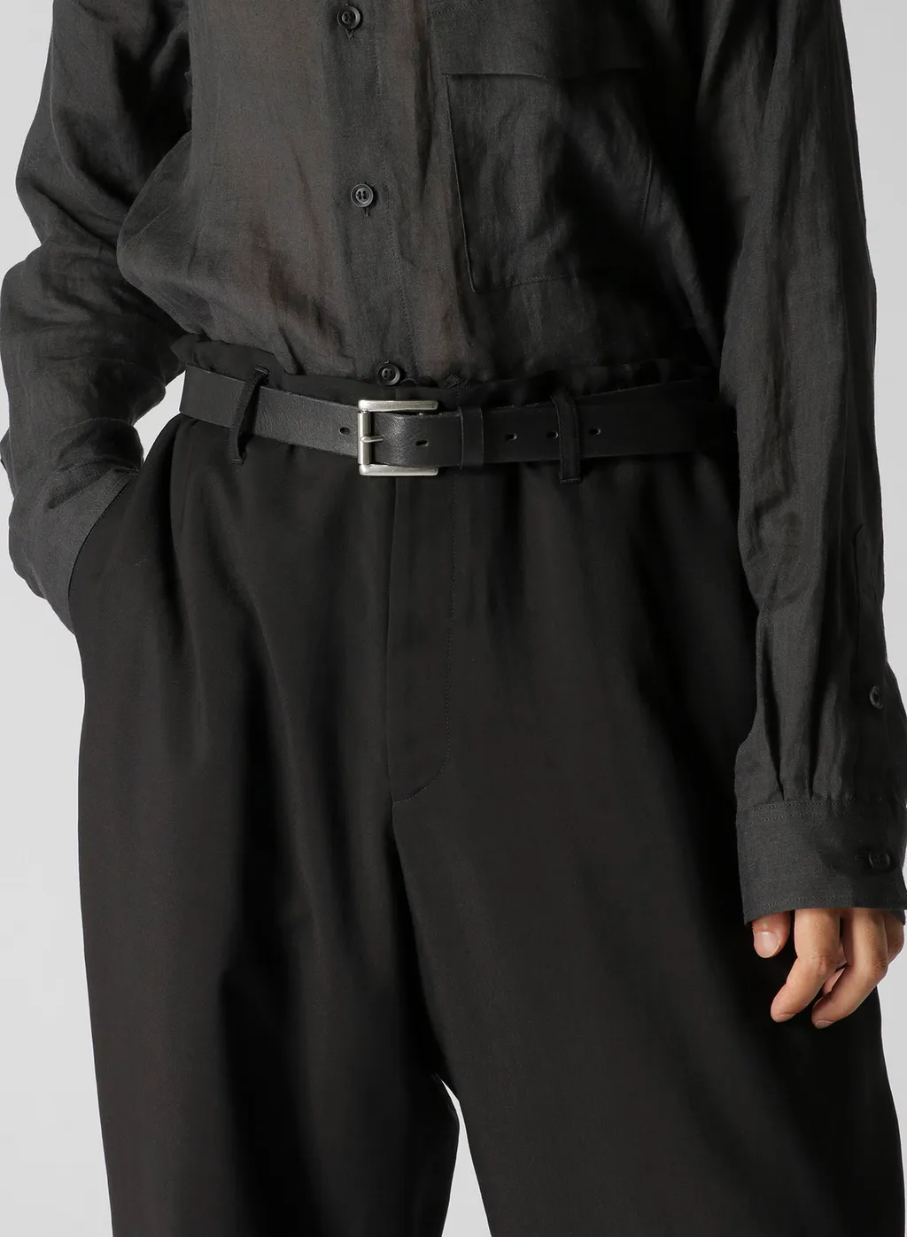 W/Ry Hard Twisted Gabardine U-Side Seam Tuck Pants