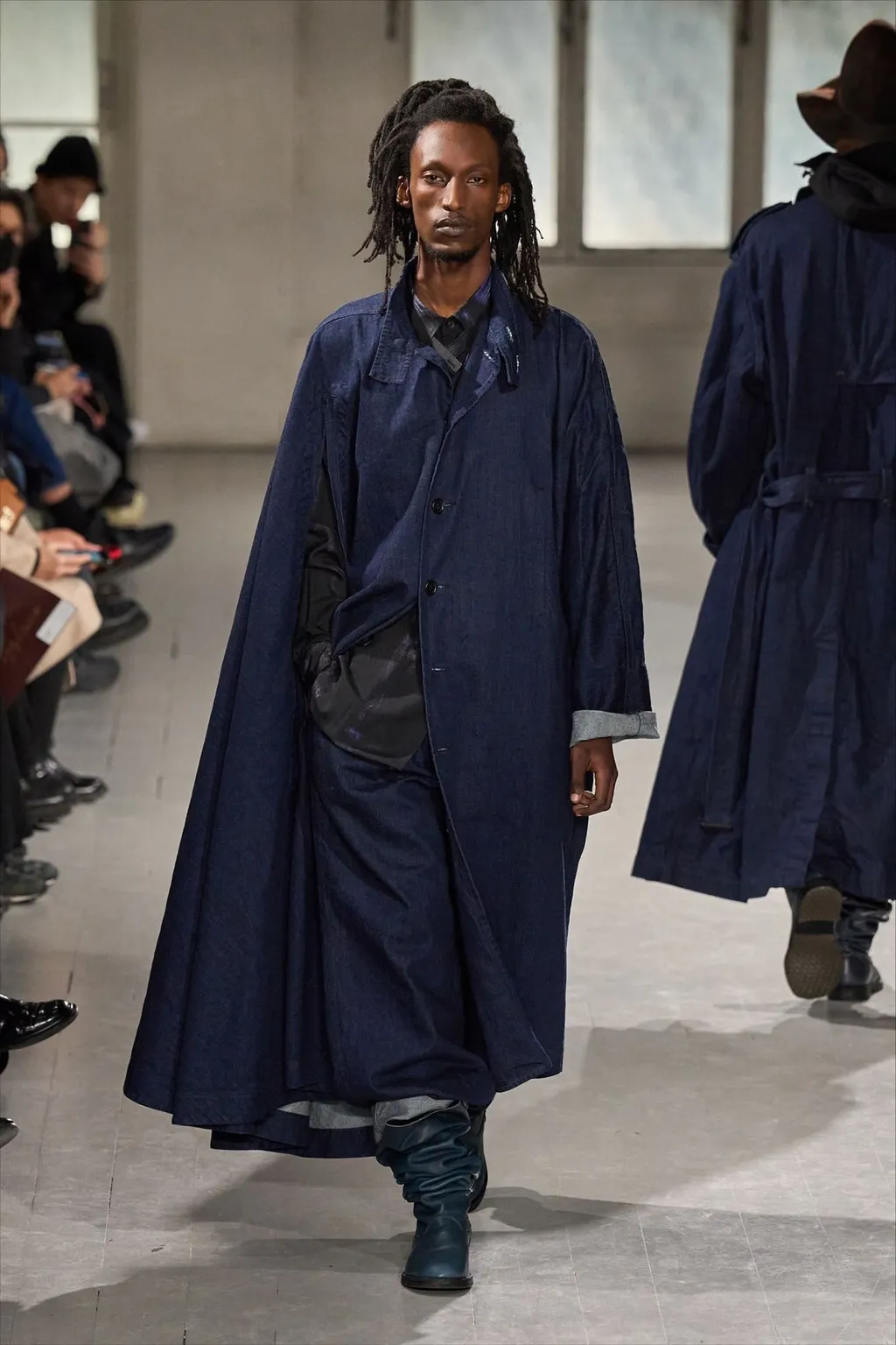 120Z Denim W-Right-Side Dolman Coat