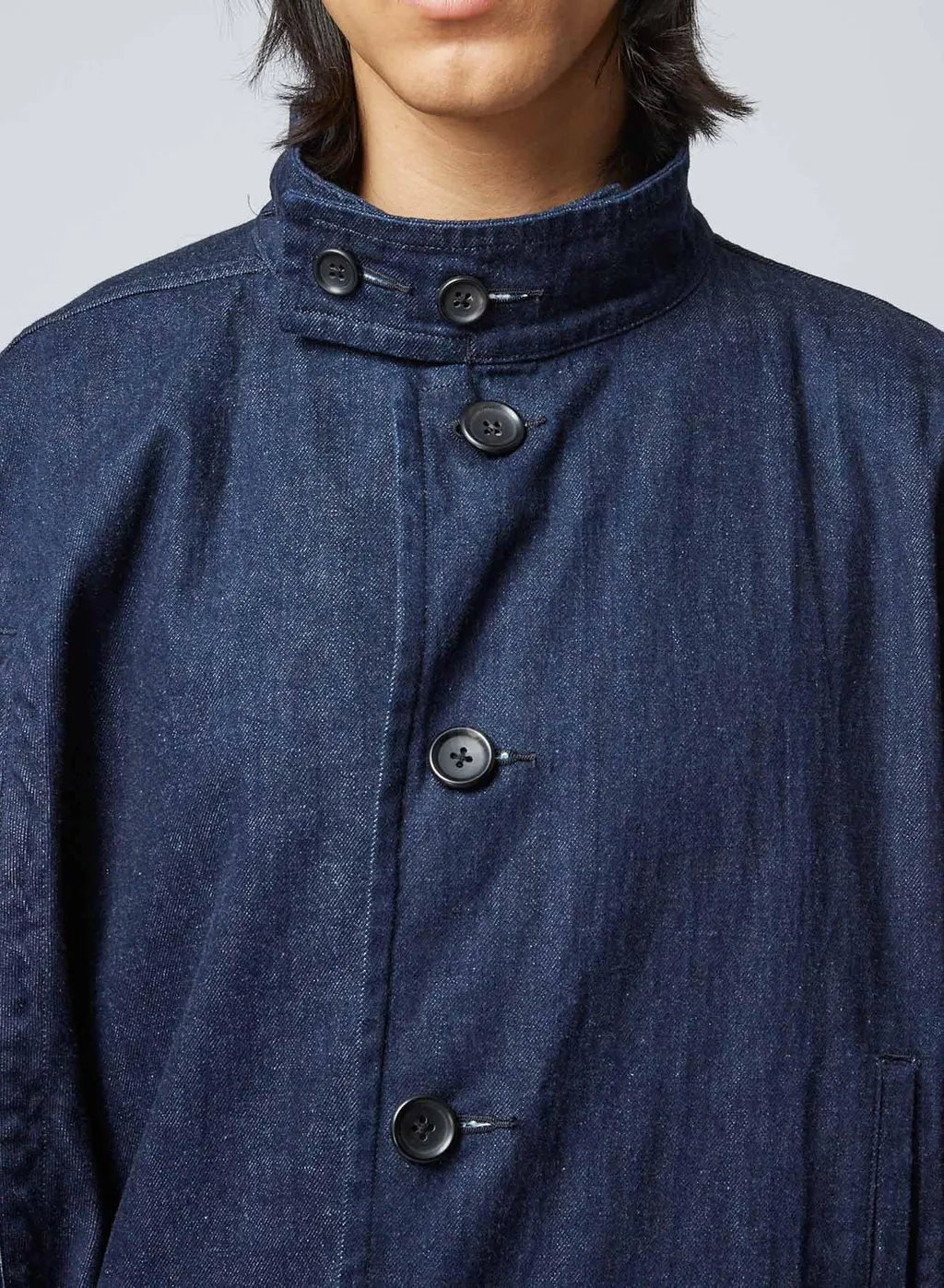 120Z Denim W-Right-Side Dolman Coat