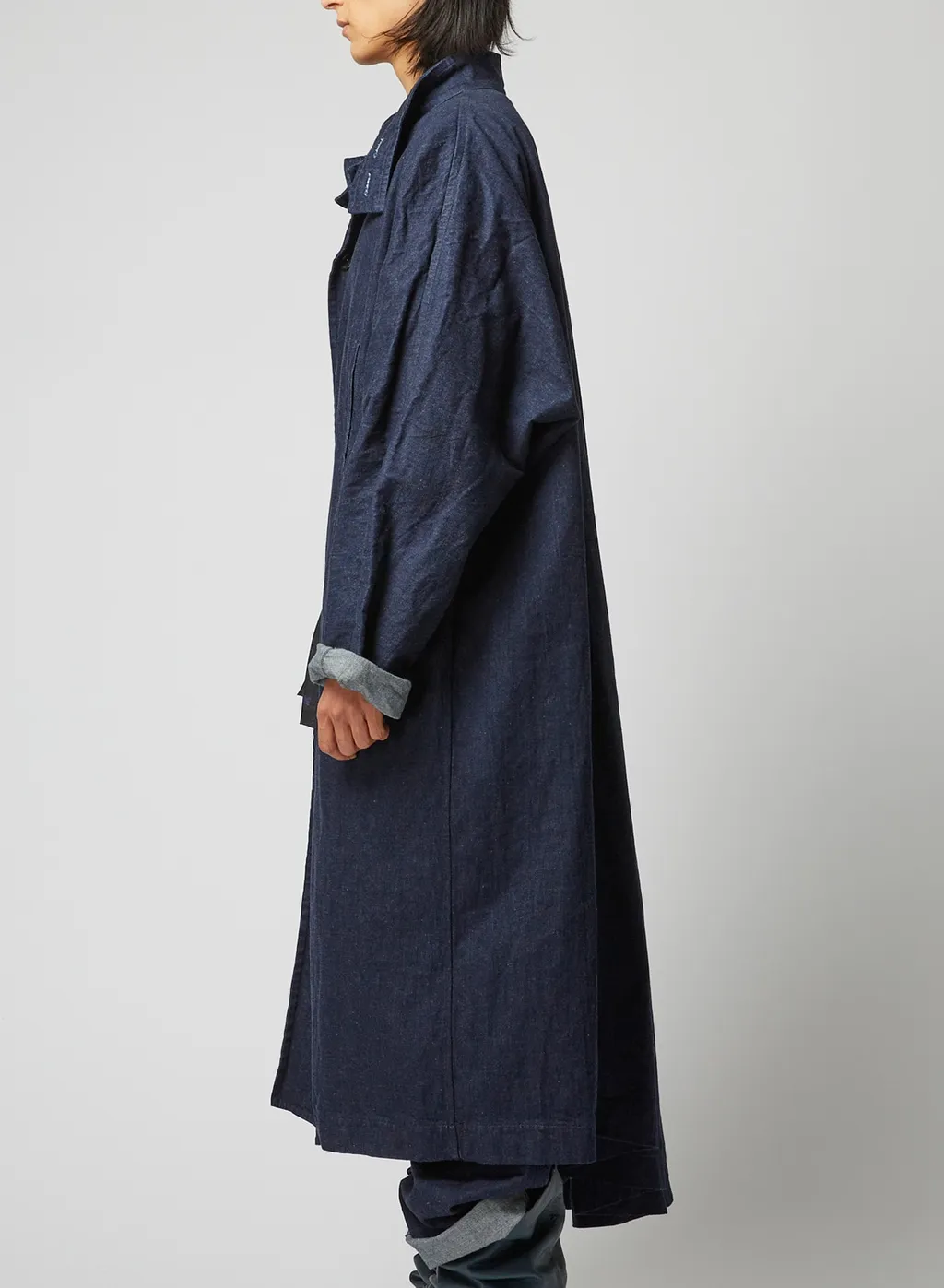 120Z Denim W-Right-Side Dolman Coat