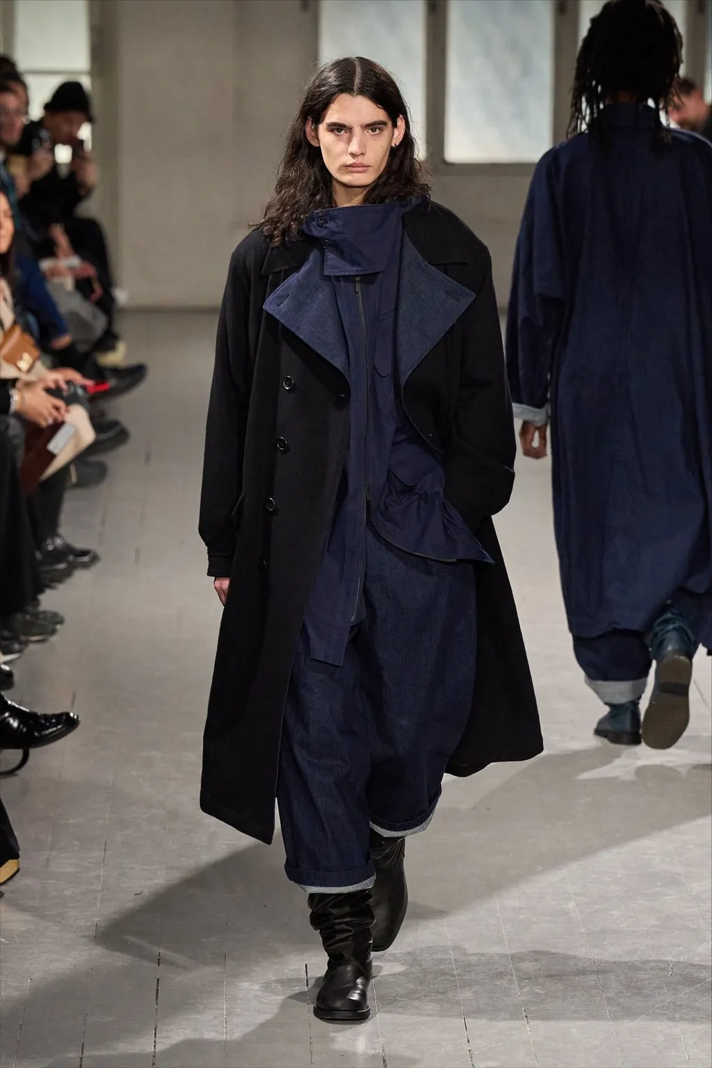 014/1+135/2 Flannel X Denim Coat