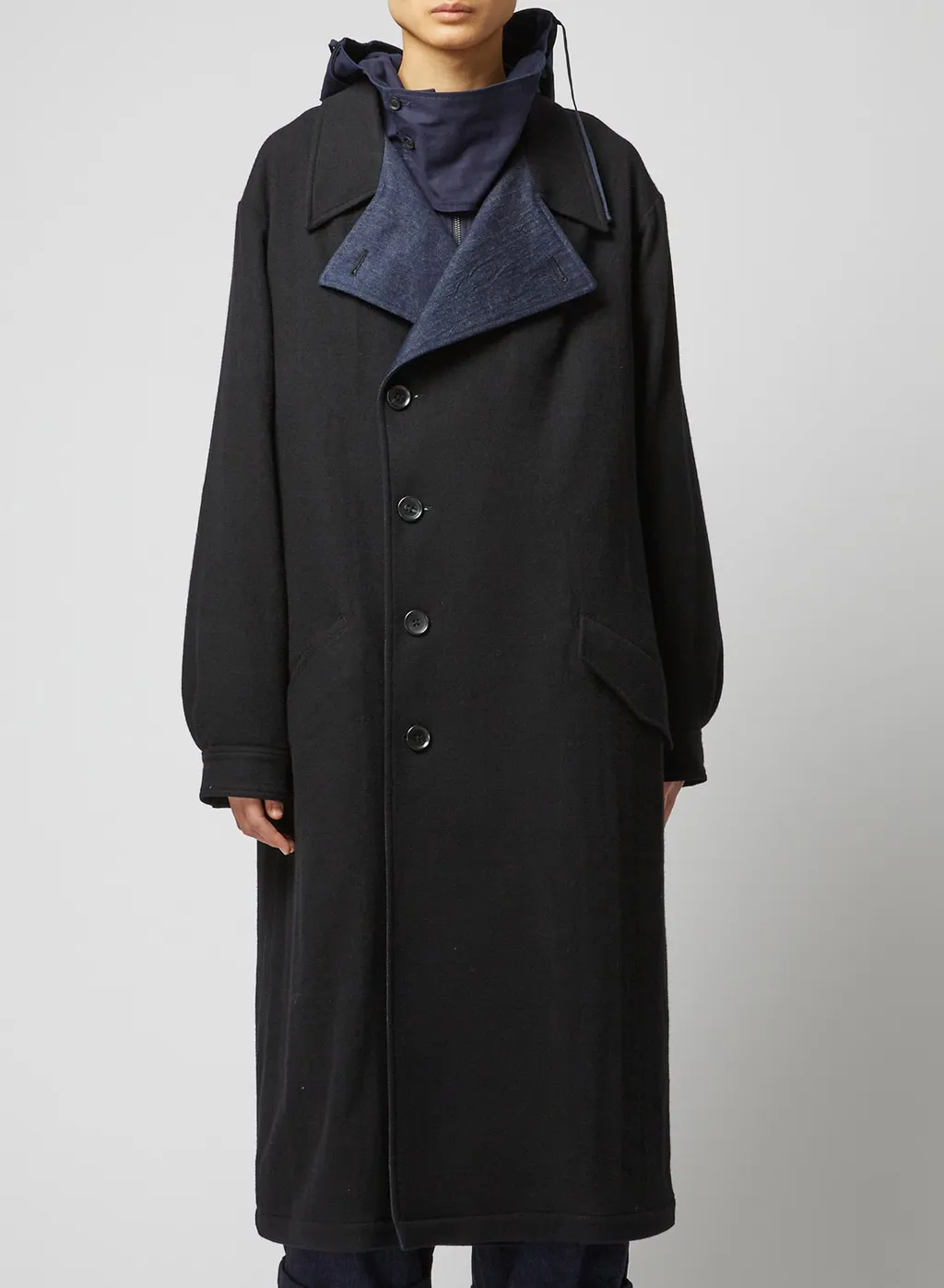 014/1+135/2 Flannel X Denim Coat