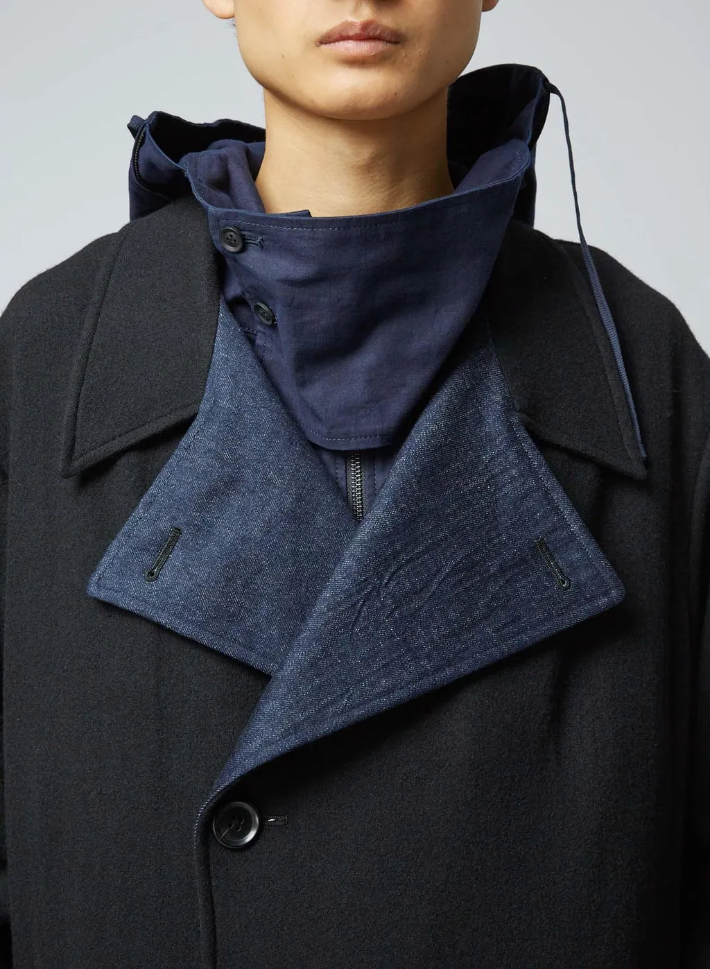 014/1+135/2 Flannel X Denim Coat