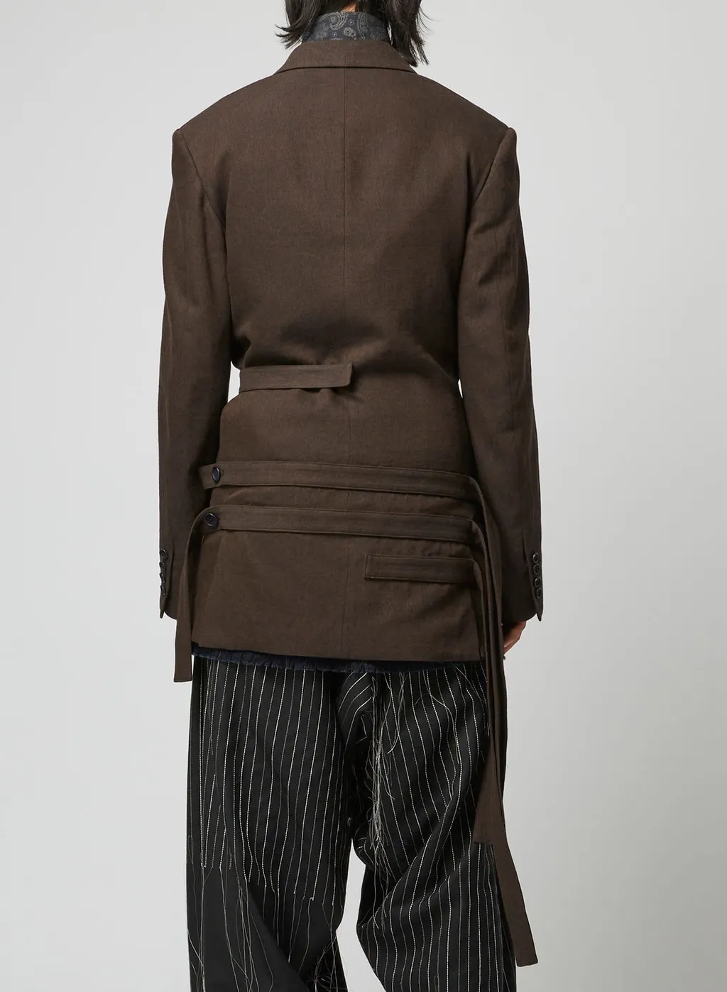 Khaki W/L/C W-Belted Double Jacket