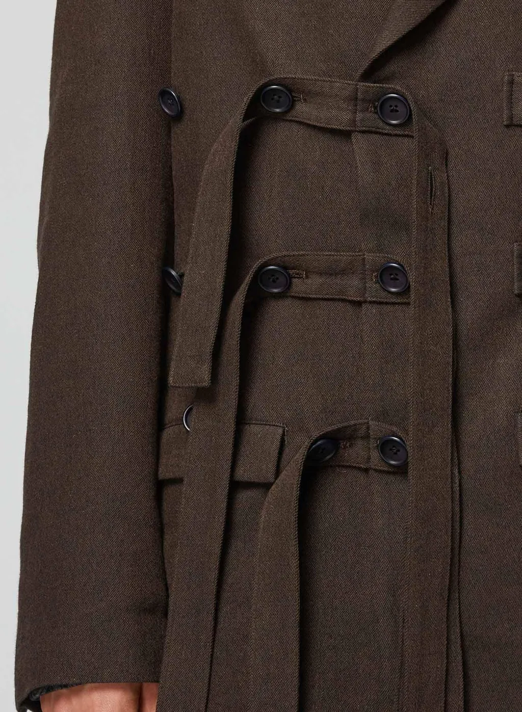 Khaki W/L/C W-Belted Double Jacket