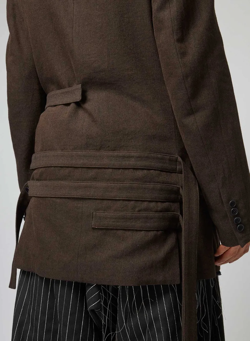 Khaki W/L/C W-Belted Double Jacket