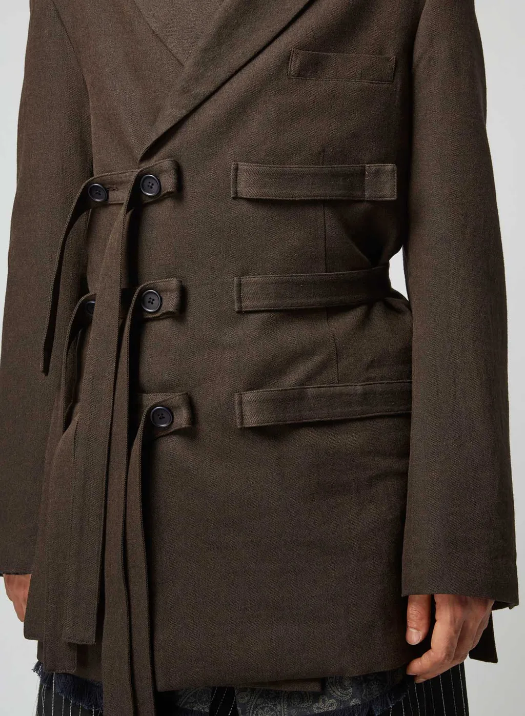 Khaki W/L/C W-Belted Double Jacket