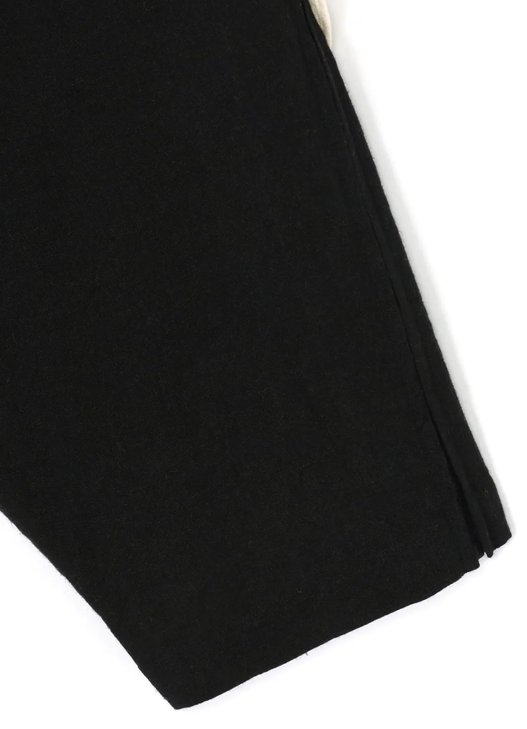Ink Bkack Flax Wool Cloth Y-Deco F Draped P