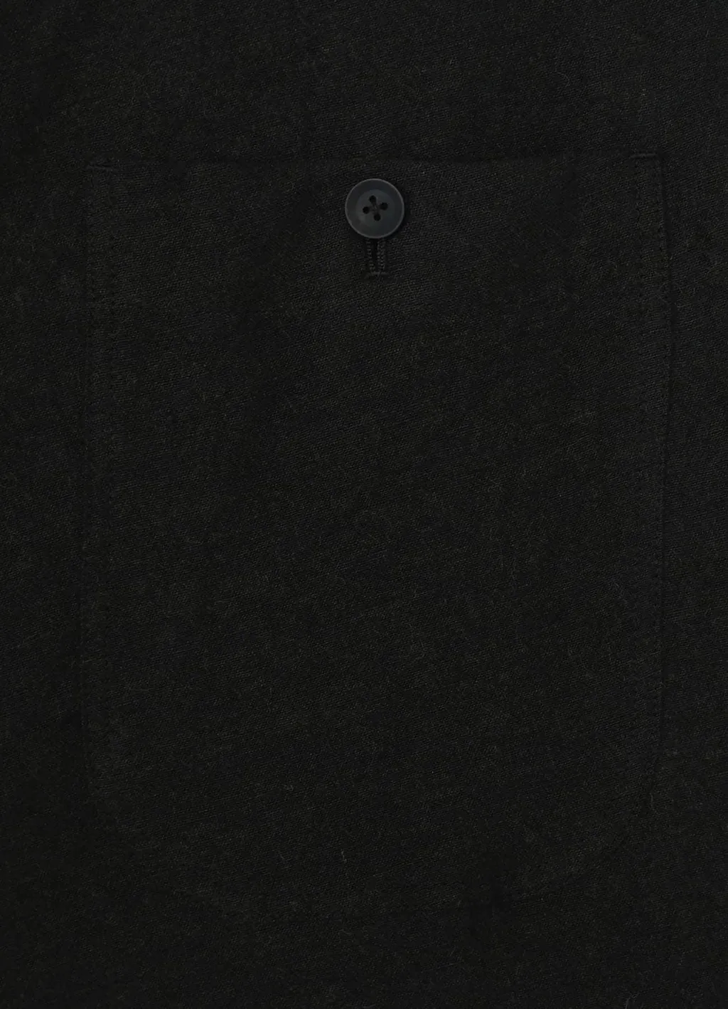 Ink Bkack Flax Wool Cloth Y-Deco F Draped P