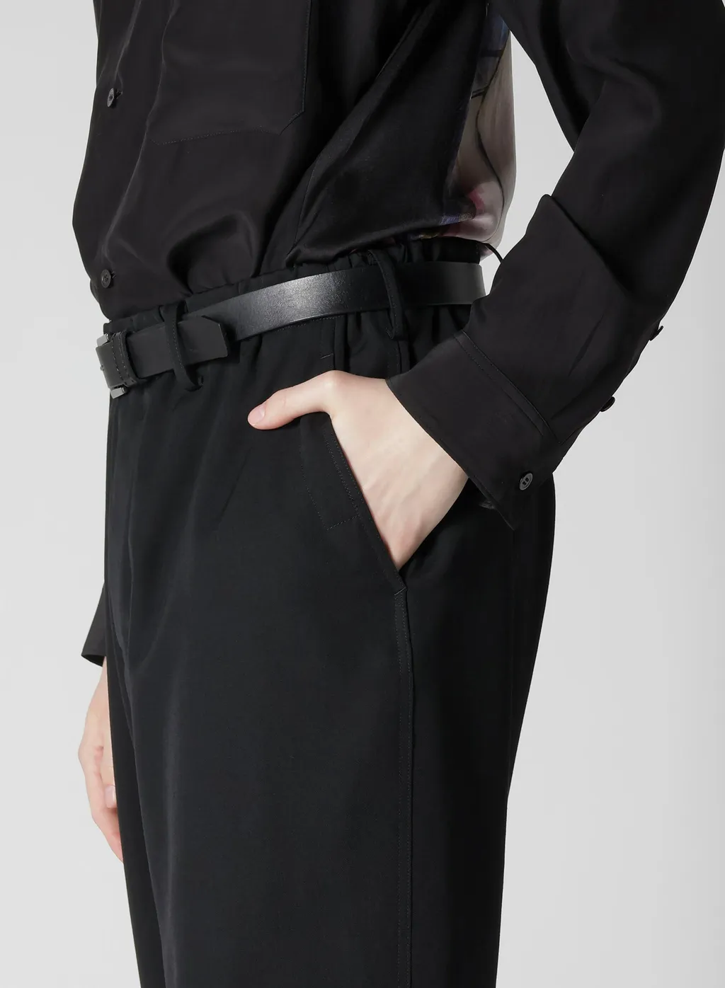Wool Gabardine W Stitch Pants