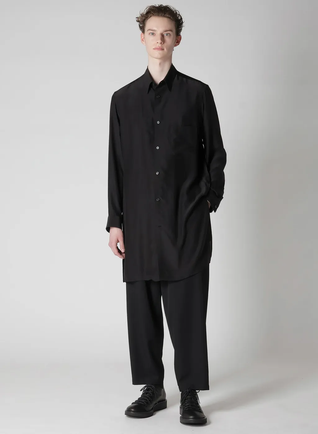 Wool Gabardine W Stitch Pants