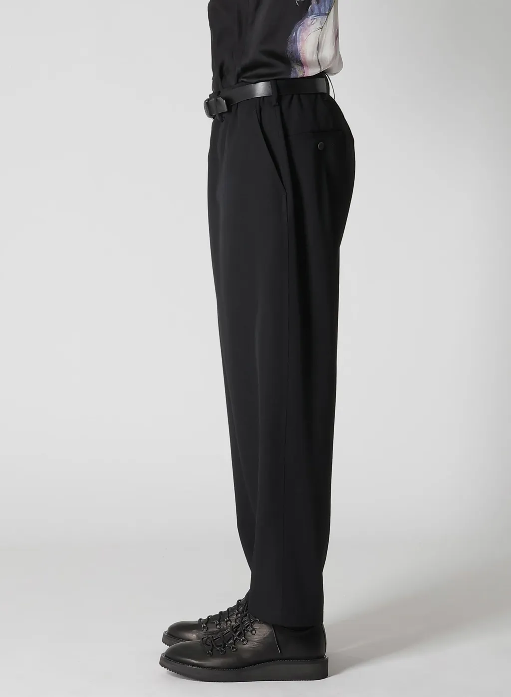 Wool Gabardine W Stitch Pants