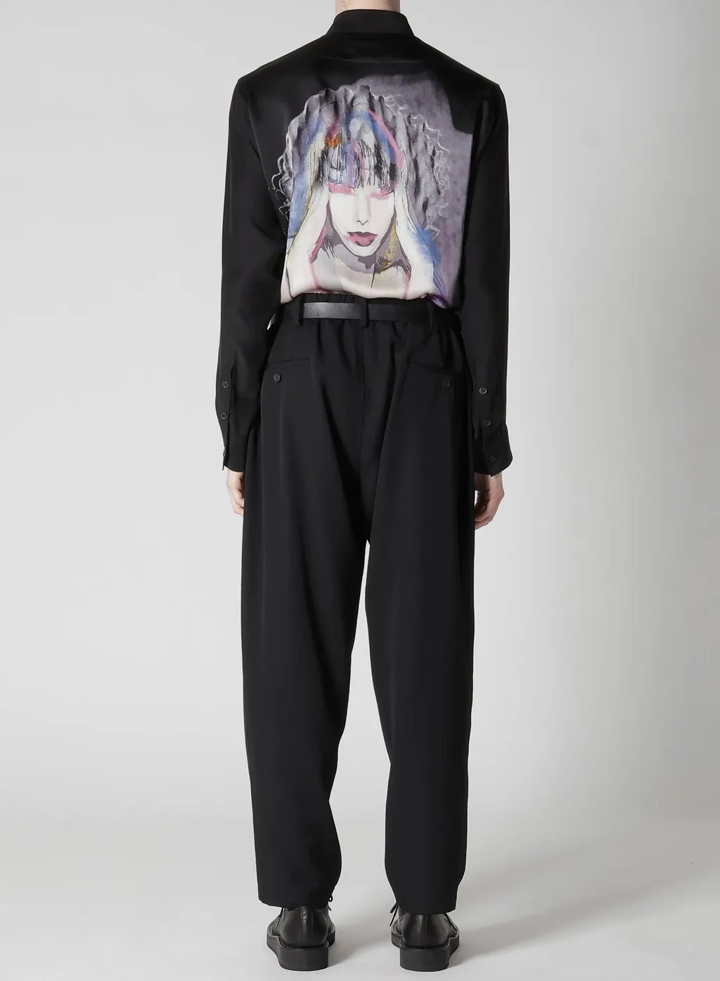Wool Gabardine W Stitch Pants