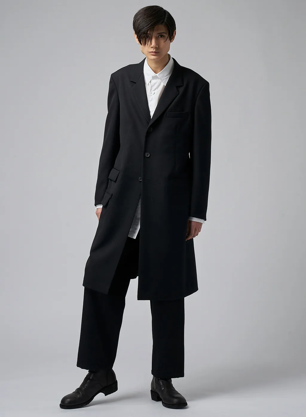 Re Army Gabardine S-3Bs Notched Lapel Long Jacket