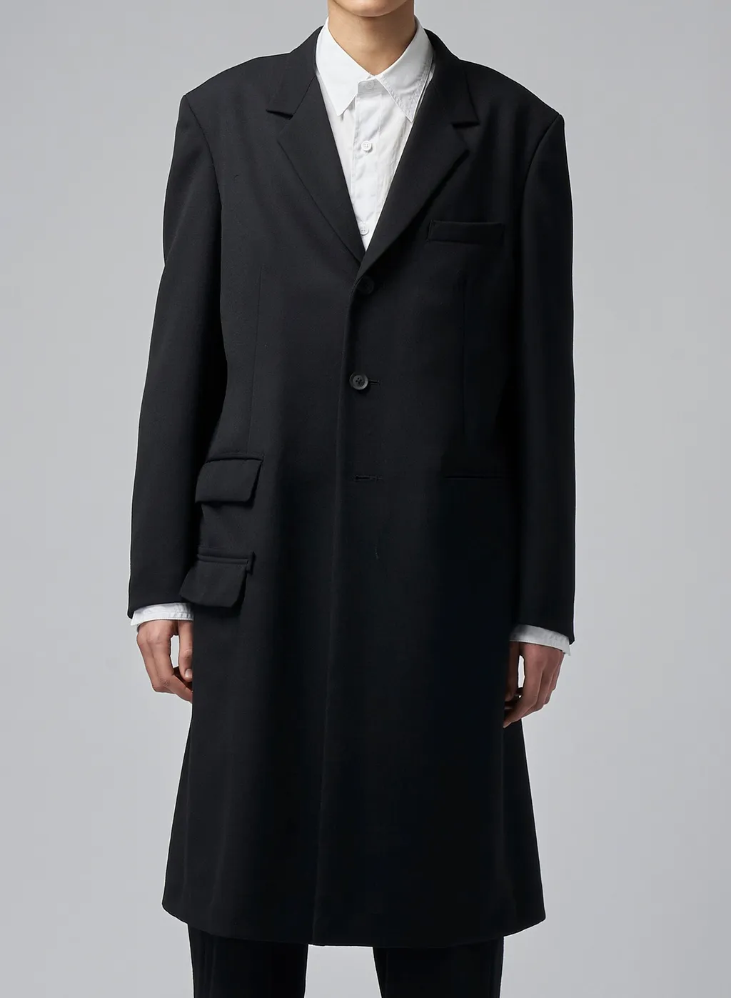 Re Army Gabardine S-3Bs Notched Lapel Long Jacket