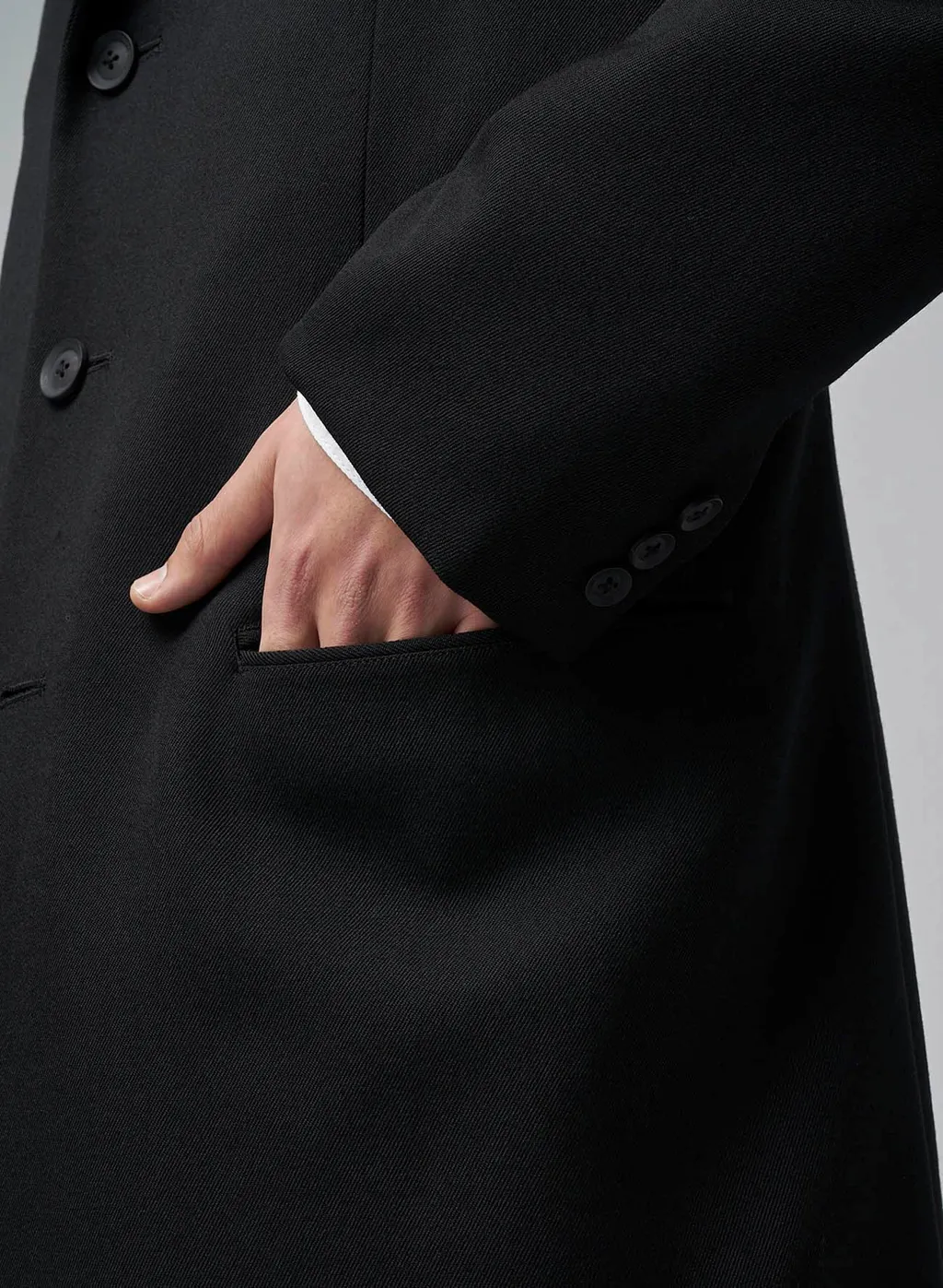 Re Army Gabardine S-3Bs Notched Lapel Long Jacket