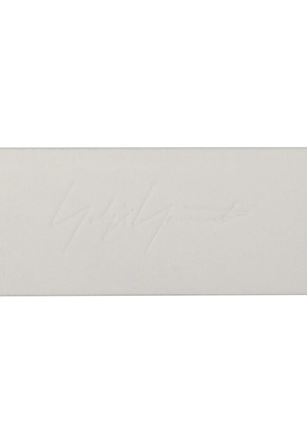 White Leather 30Mm Plain Belt