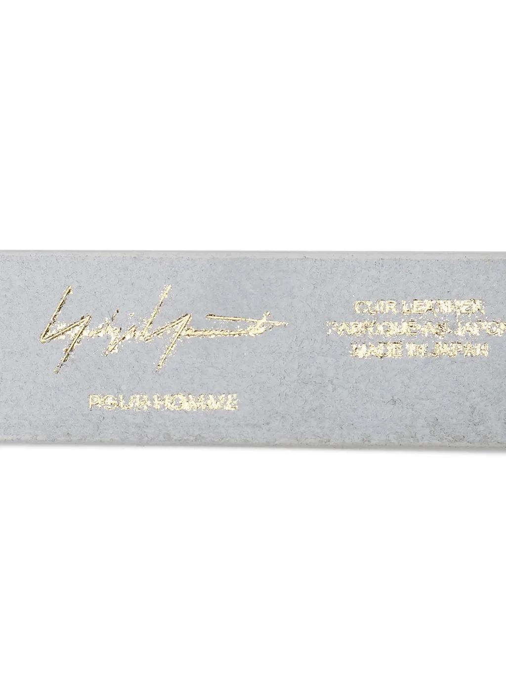 White Leather 30Mm Plain Belt
