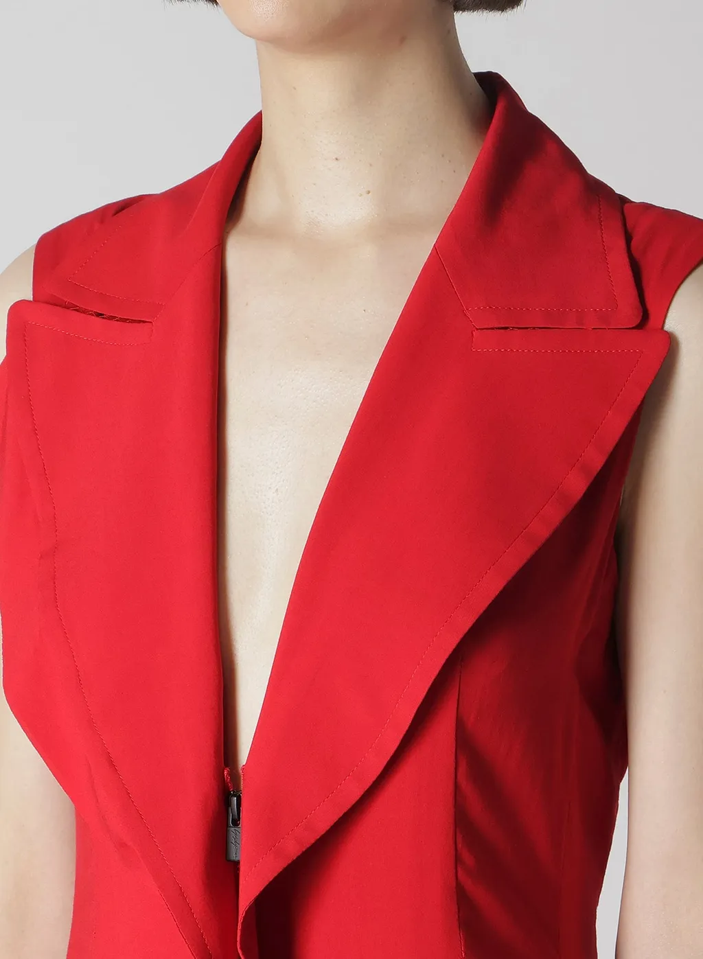 Ry Lawn Front Draped Sleeveless Dress