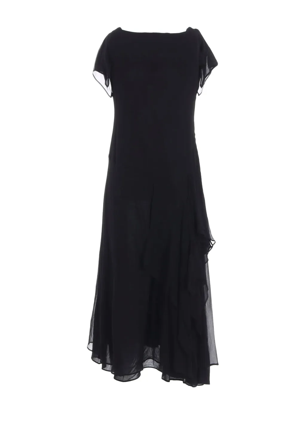 6Momme Chiffon R Draped Square Neck D