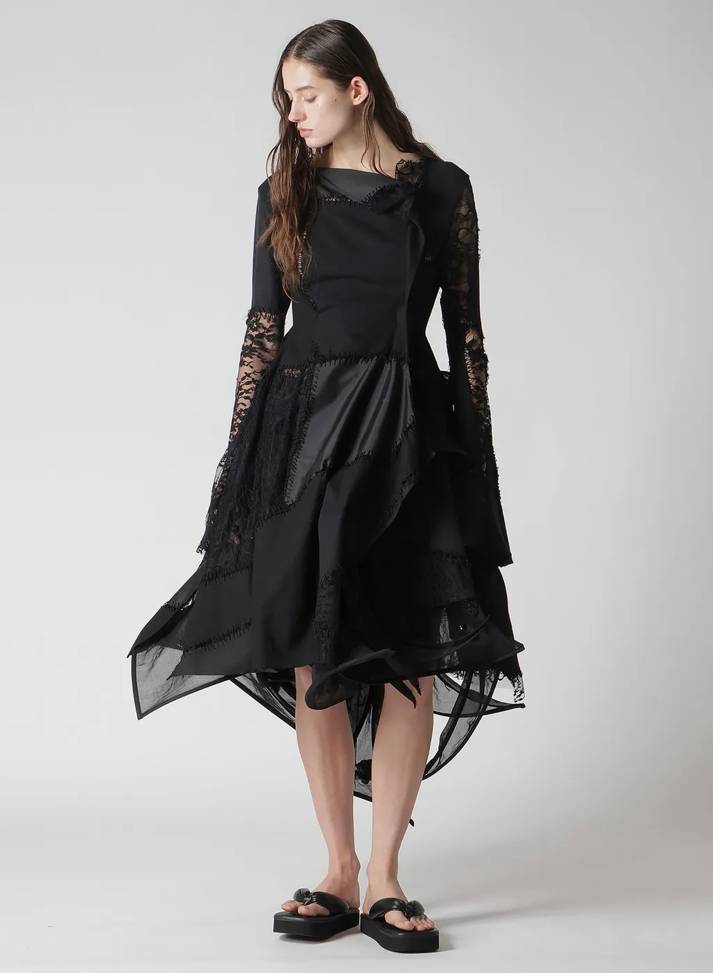Salsa Lace Patchwork Long Blouse