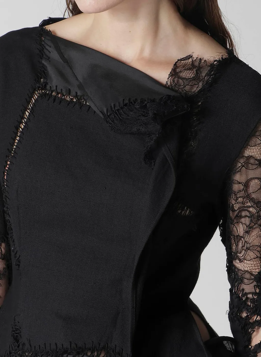 Salsa Lace Patchwork Long Blouse