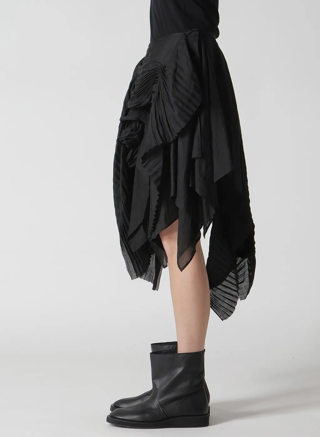 Ra Lawn Pleated Skirt A