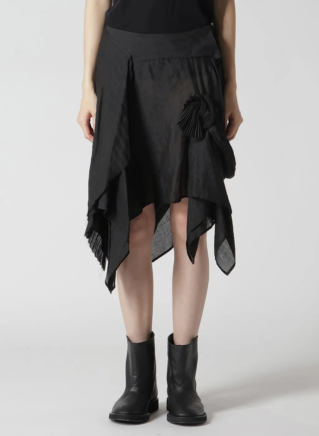 Ra Lawn Pleated Skirt B