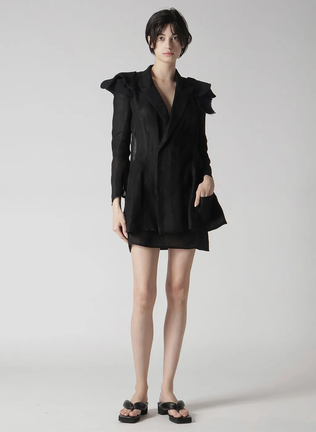Li Double Gauze Basic Mini Skirt