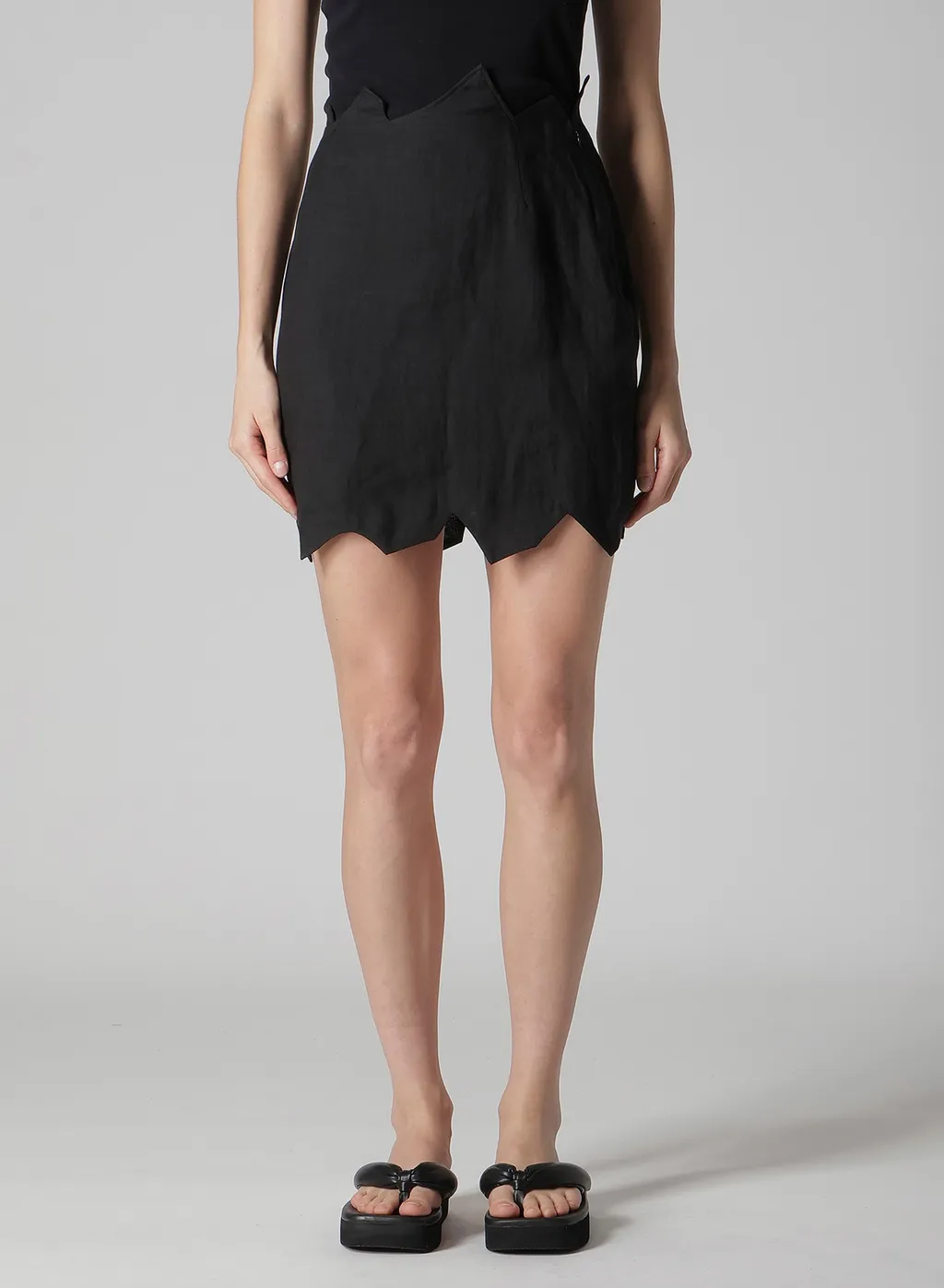 Ra Twill Zig Zag Mini Skirt