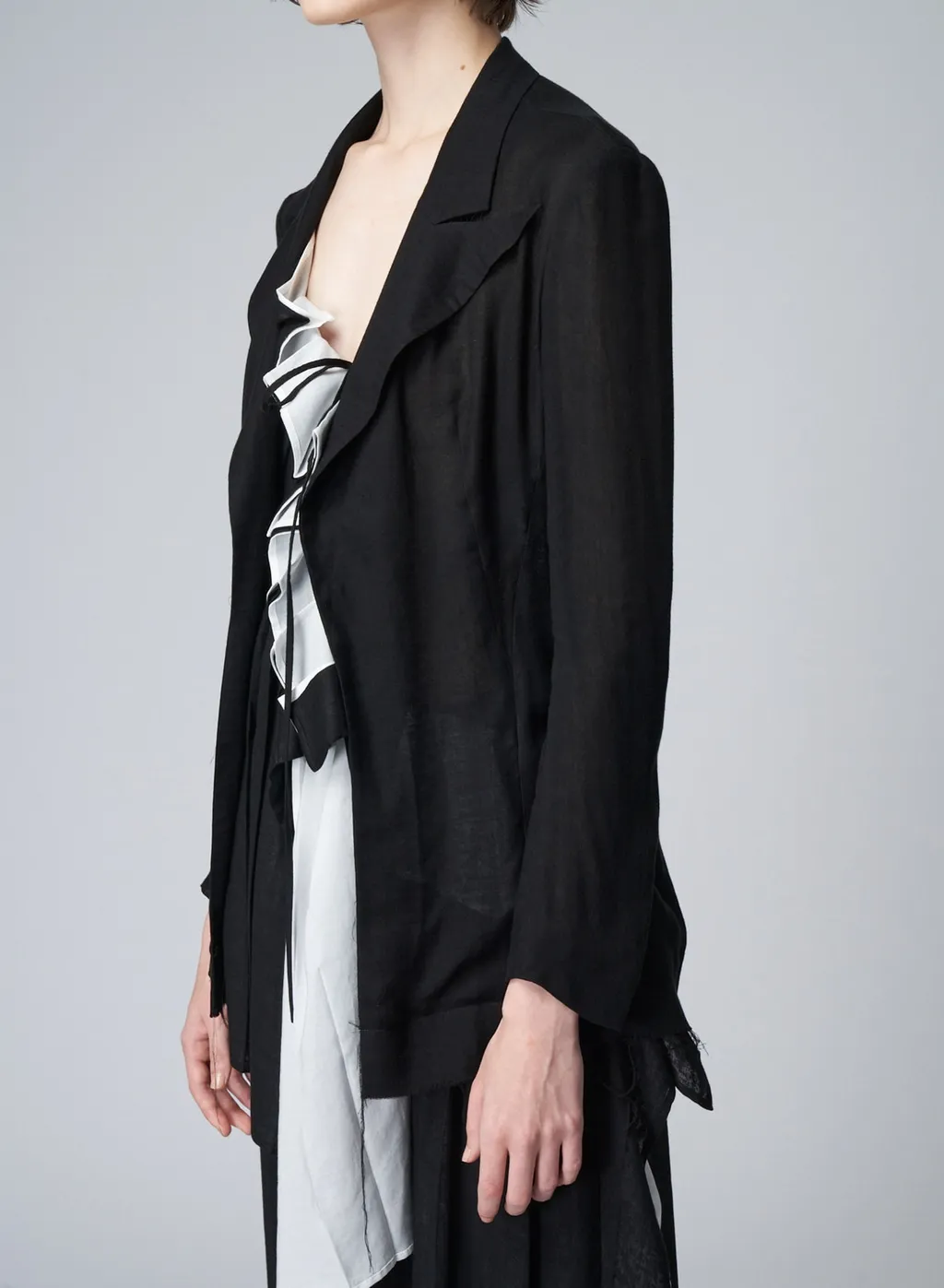 Short Front Pleated Jacket
