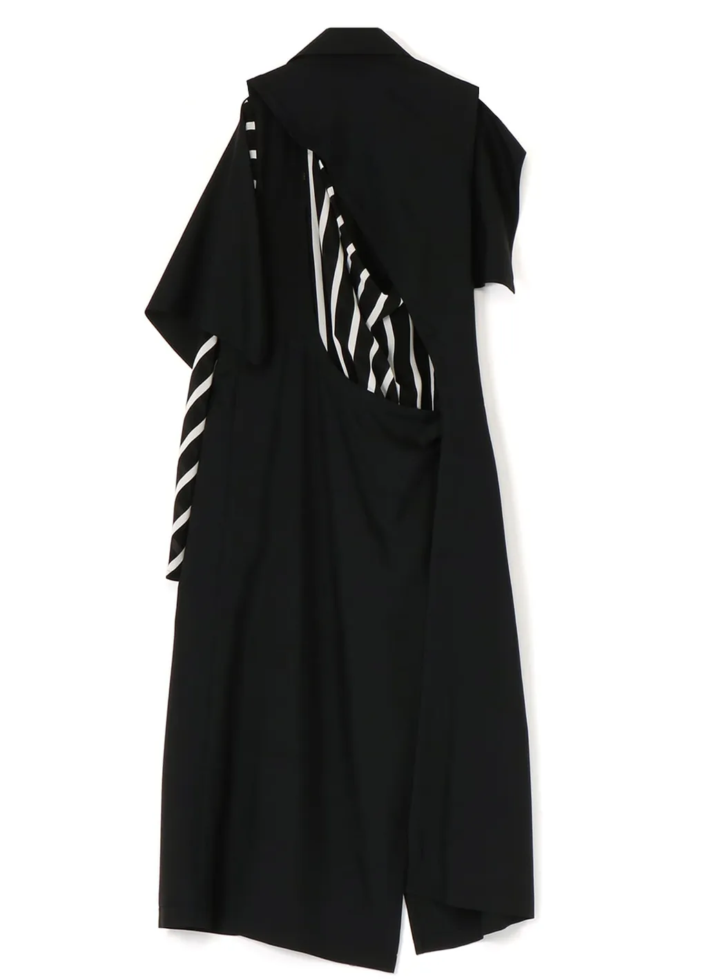 <411/1>+<412/1> Side Open Draped Coat