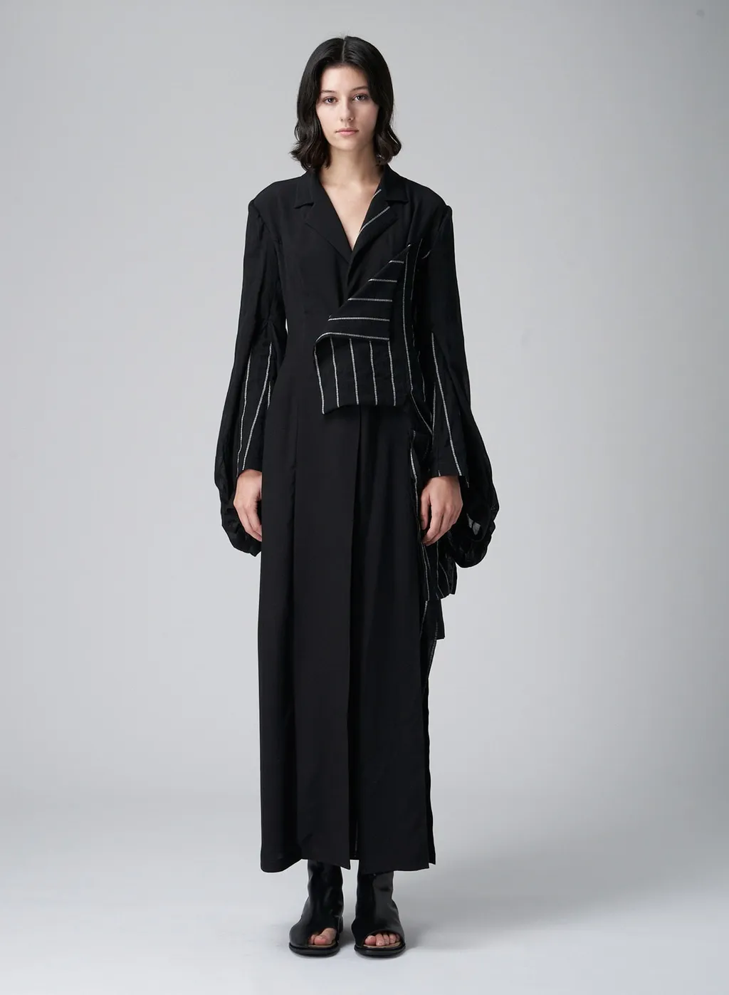 <207/1>+<014/1> Bishop Sleeves Long Coat
