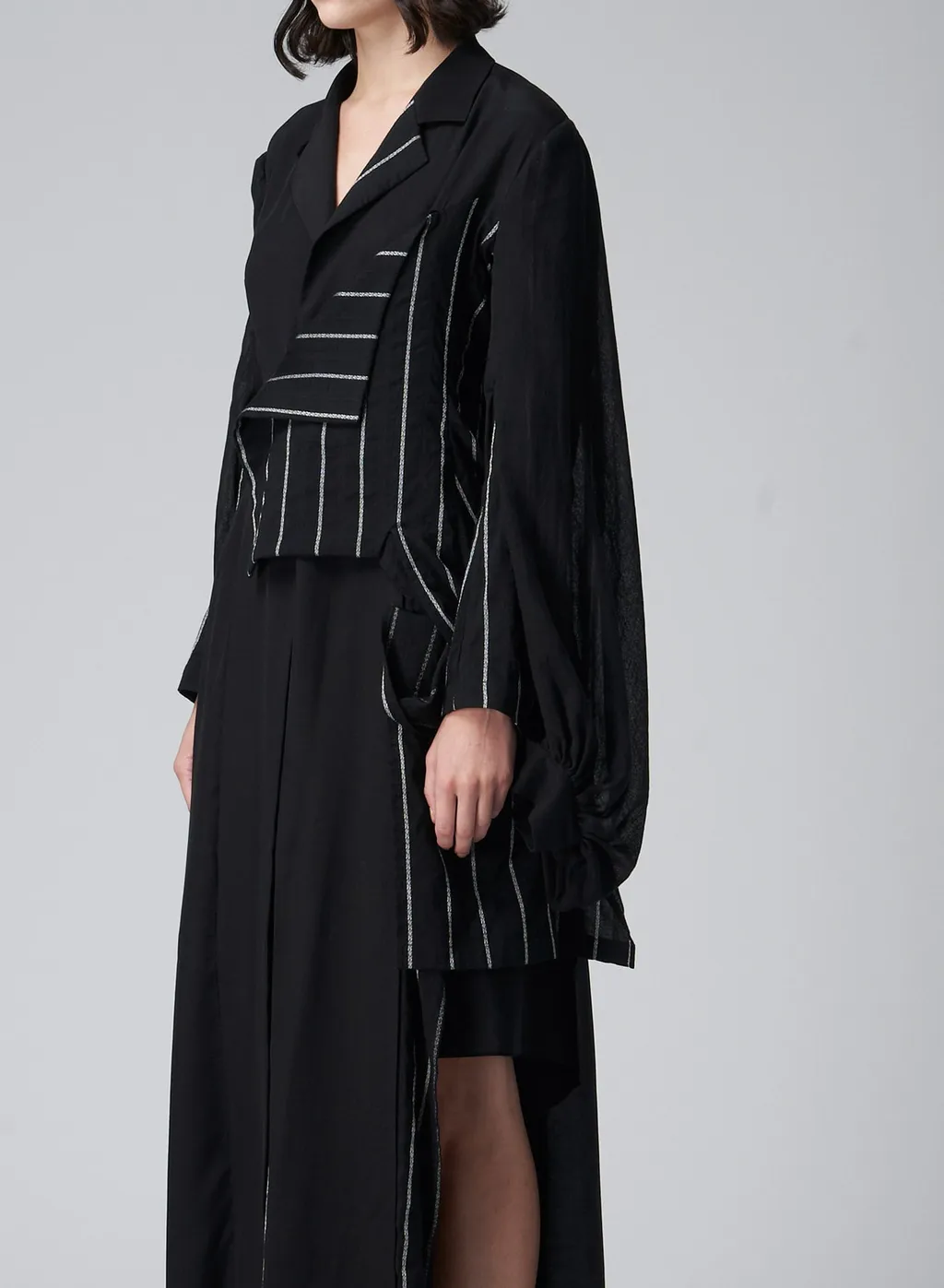 <207/1>+<014/1> Bishop Sleeves Long Coat