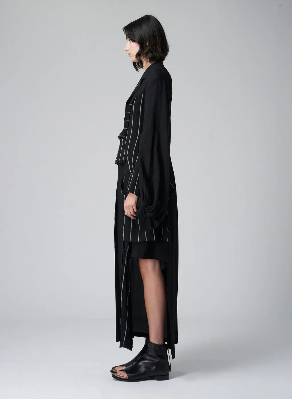 <207/1>+<014/1> Bishop Sleeves Long Coat