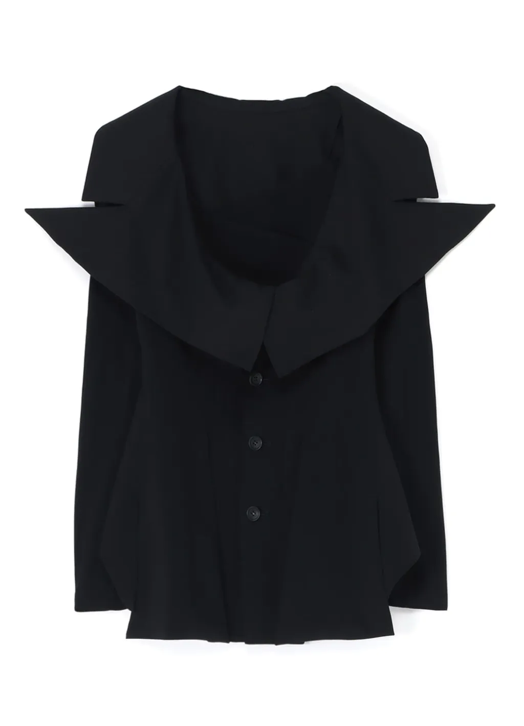 Lace-Up Jacket With Open Neckline