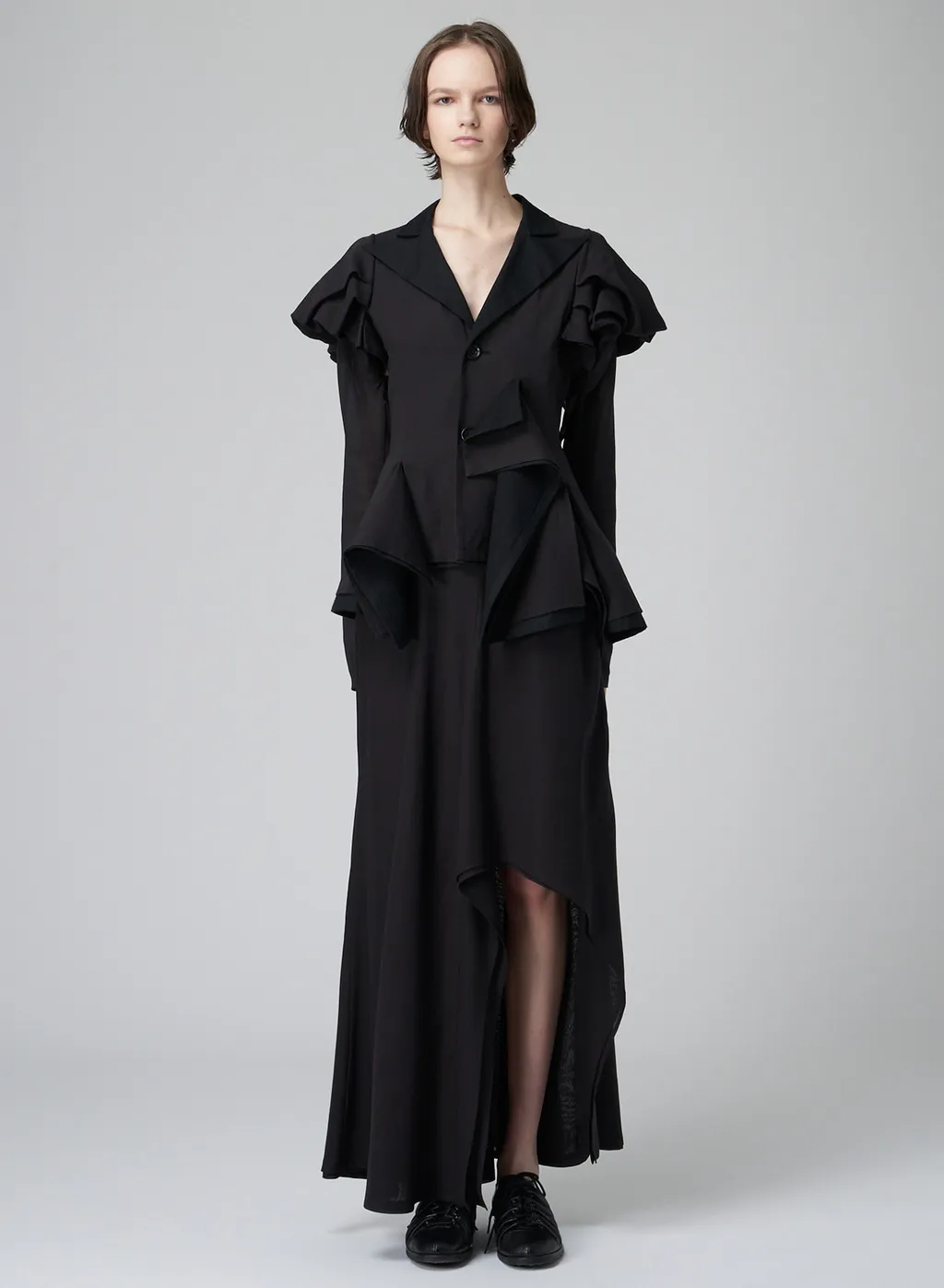 100/2 Georgette L Rounded Double Layered S