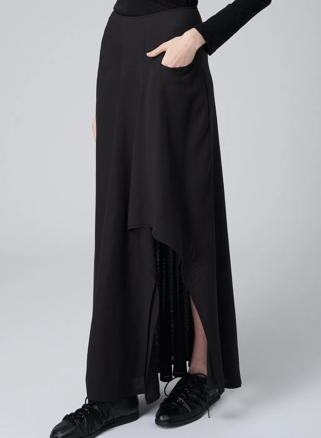 100/2 Georgette L Rounded Double Layered S