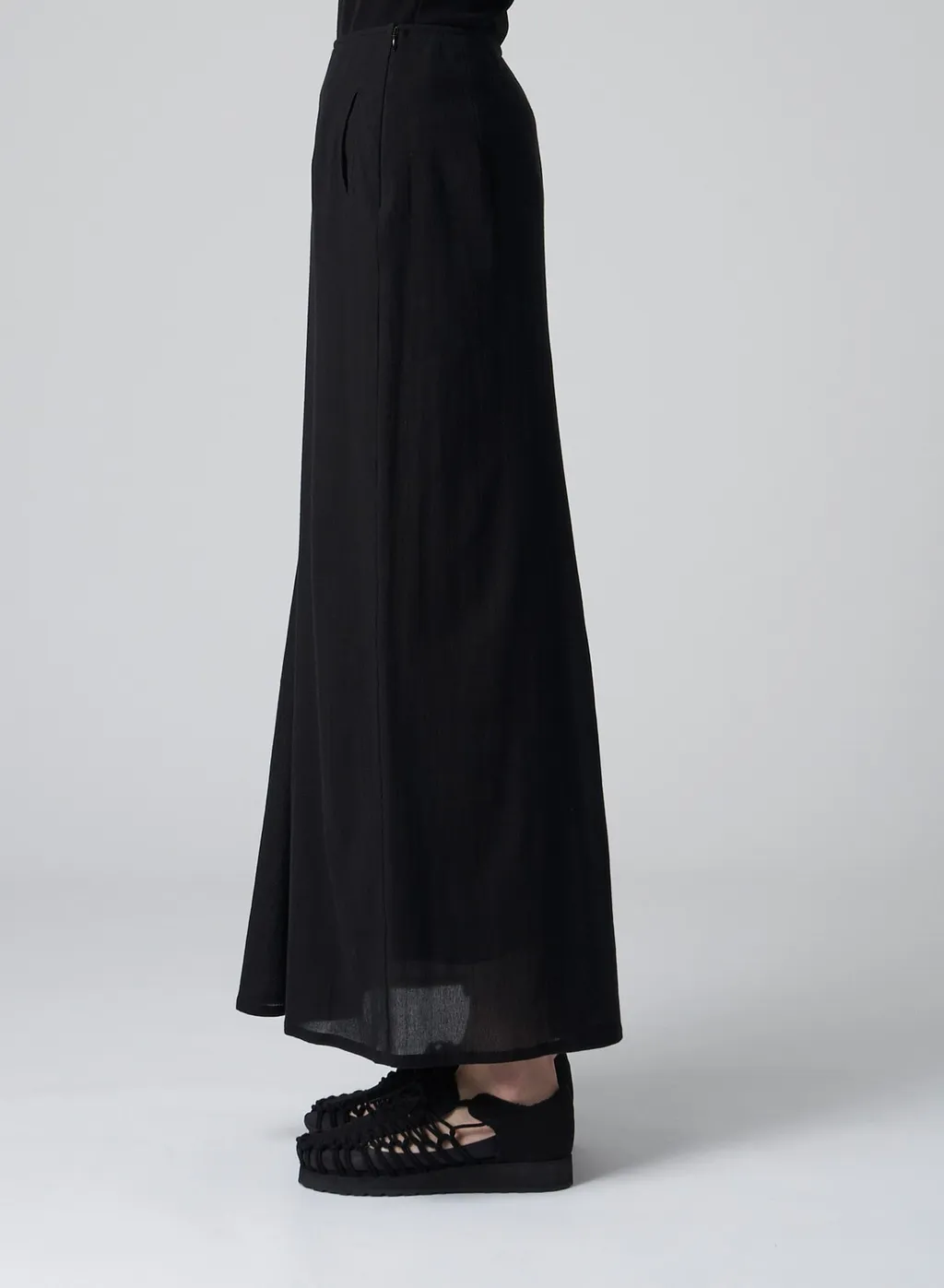 C/Chiffon Double Layered Right Side Flare S