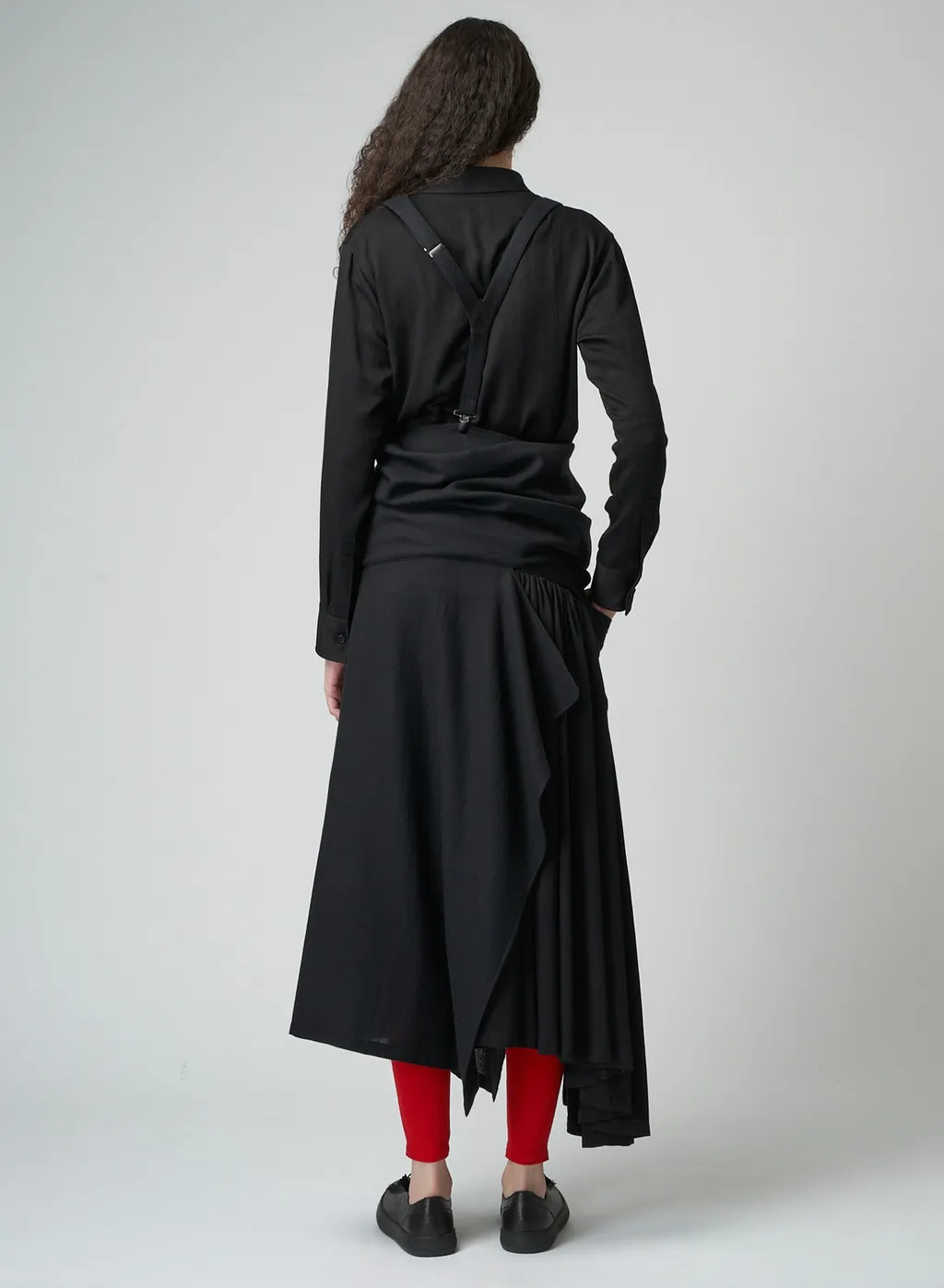 Suspenders Skirt W/Pockets