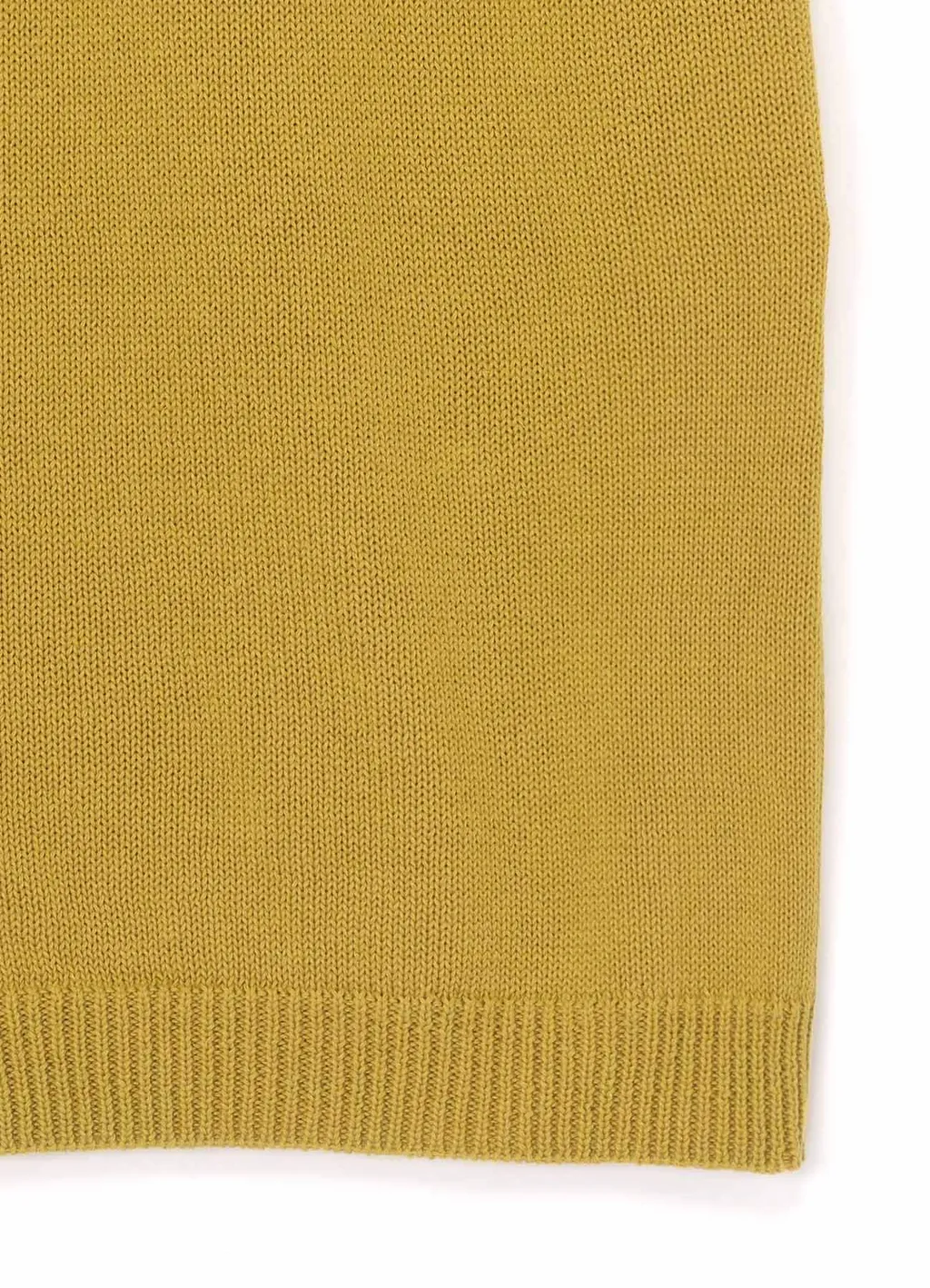 Cotton Linen 30/2 Long Vest With Uneven Neckline