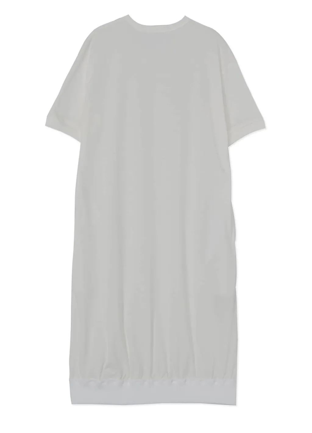 30/ Cotton Jersey Dress With Uneven Hemline