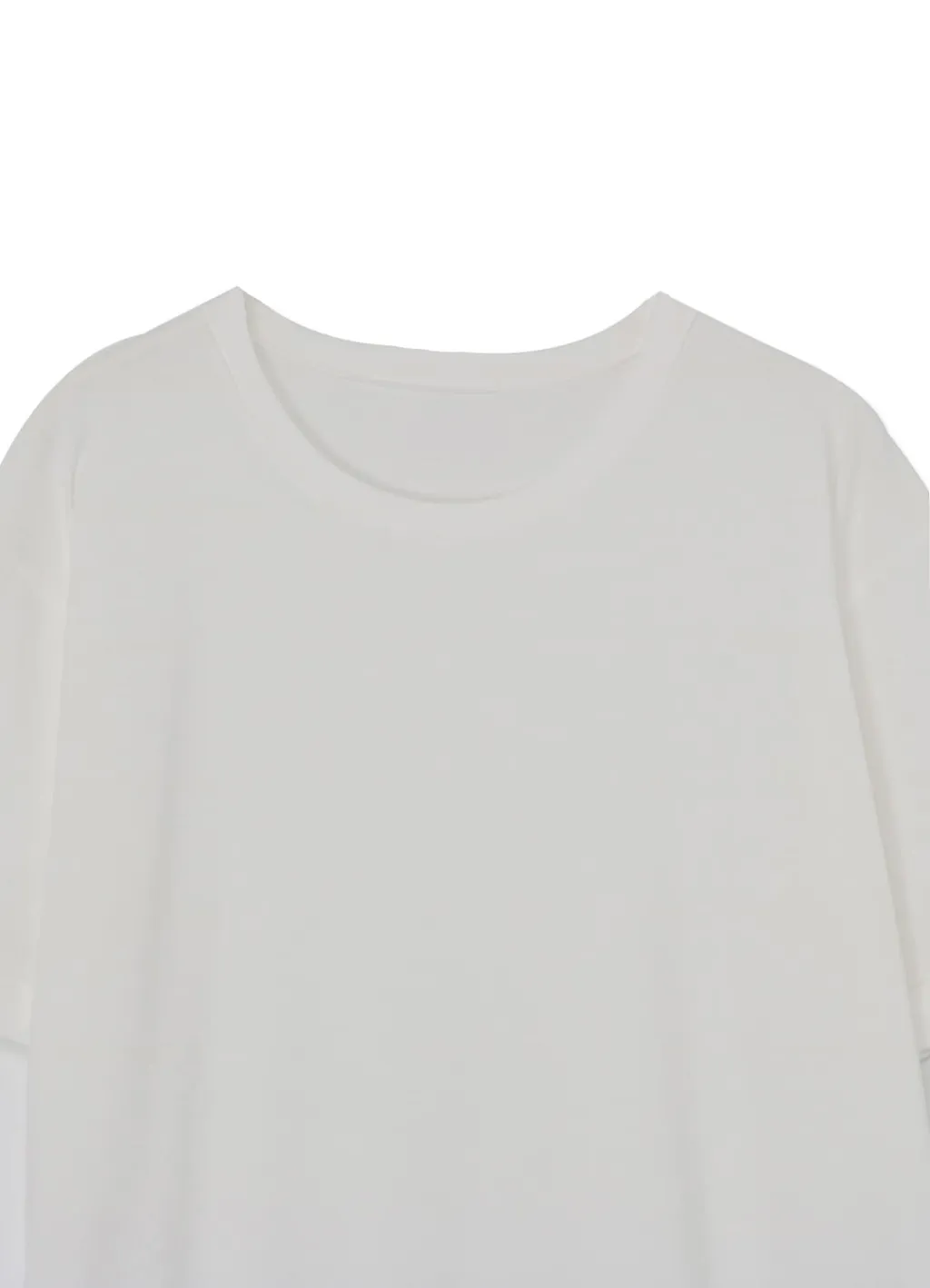 30/ Cotton Jersey Dress With Uneven Hemline