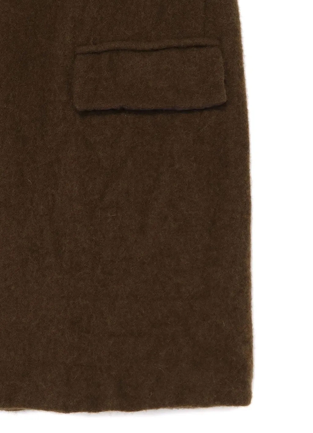 Fulling Wool Serge 1 Button Long Jacket
