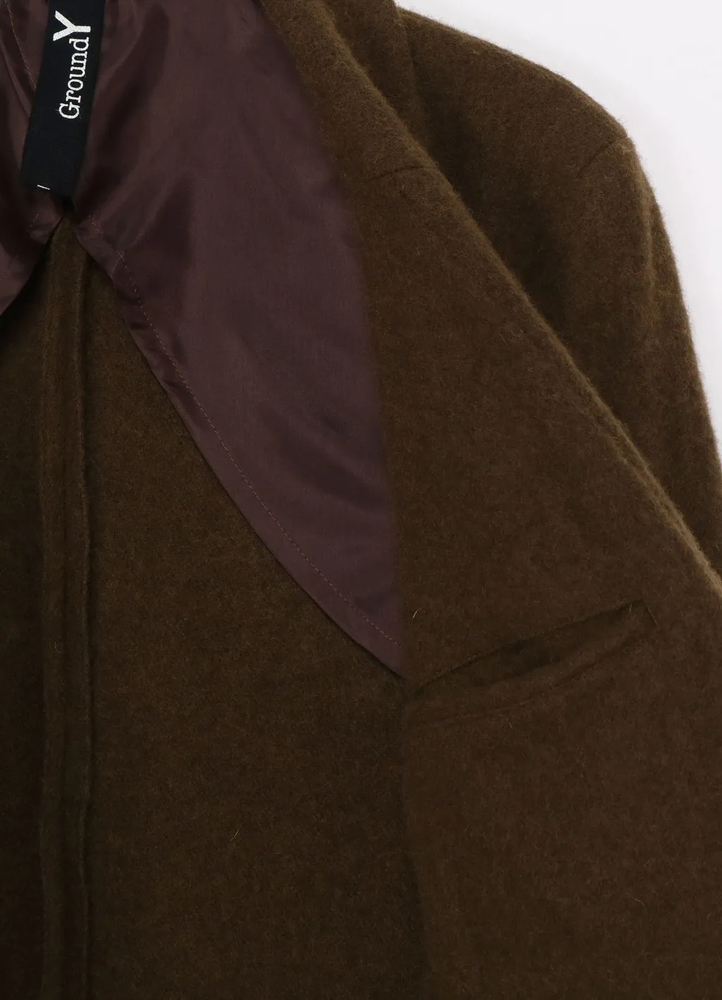 Fulling Wool Serge 1 Button Long Jacket